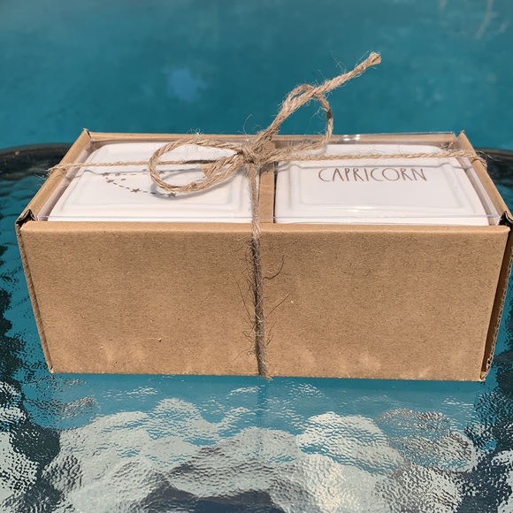 New, Rae Dunn Ceramic CAPRICORN Jewelry Box Set - Picture 5 of 5